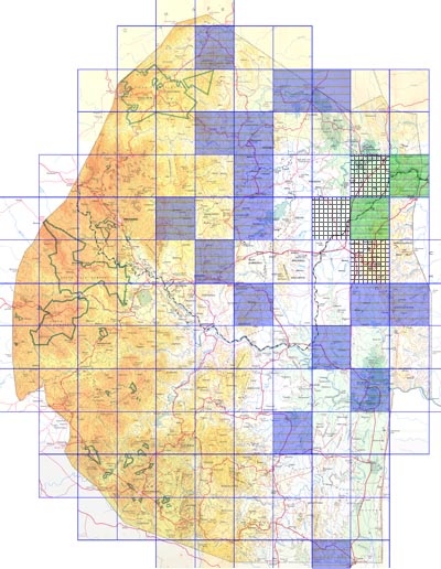 distribution map