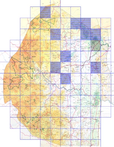 distribution map