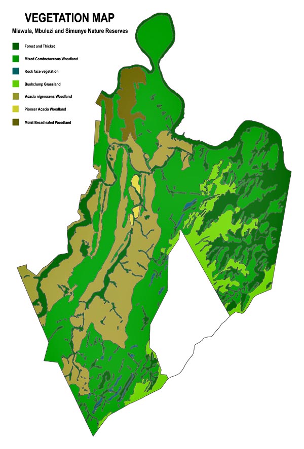 Vegetation Map: Mlawula, Mbuluzi and Simunye Nature Reserves